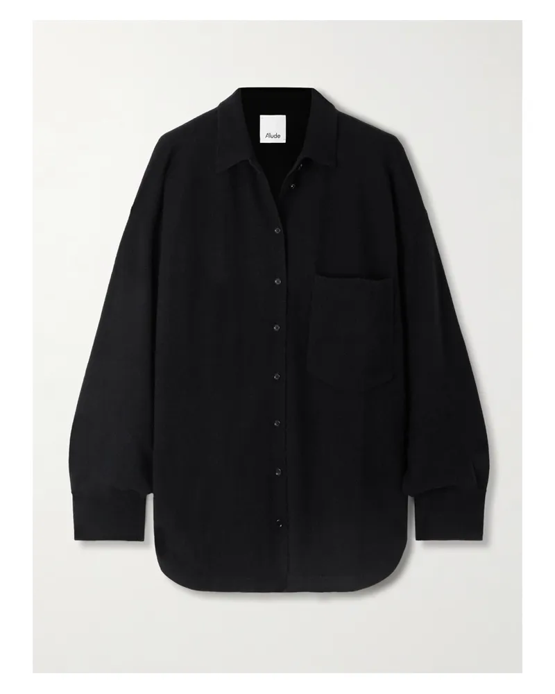 ALLUDE Cardigan Aus Einer Woll-kaschmirmischung - Schwarz Schwarz