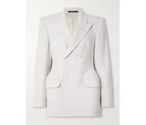 Hourglass Doppelreihiger Blazer Aus Kaschmir - Creme