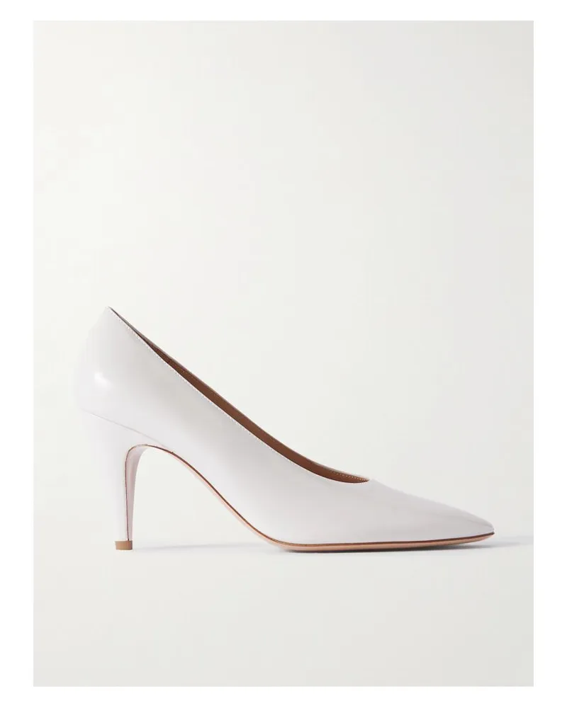 Gianvito Rossi Amelia 85 Pumps Aus Lackleder - Wollweiß Wollweiß