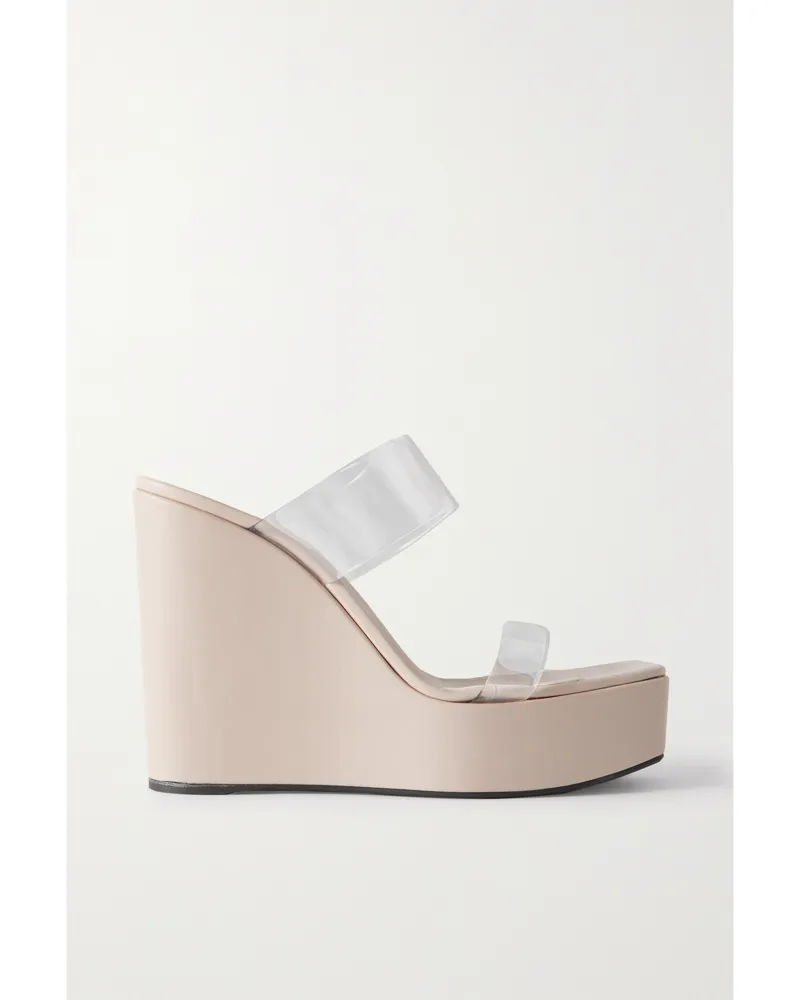 Giuseppe Zanotti Zanilla Wedges Aus Pvc Und Leder - Weiß Weiß