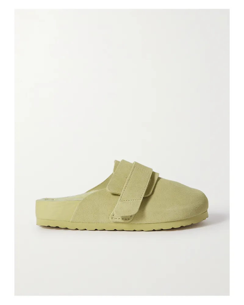 Birkenstock Tekla Nagoya Clogs Aus Veloursleder Mit Shearling-futter - Neutral Neutral