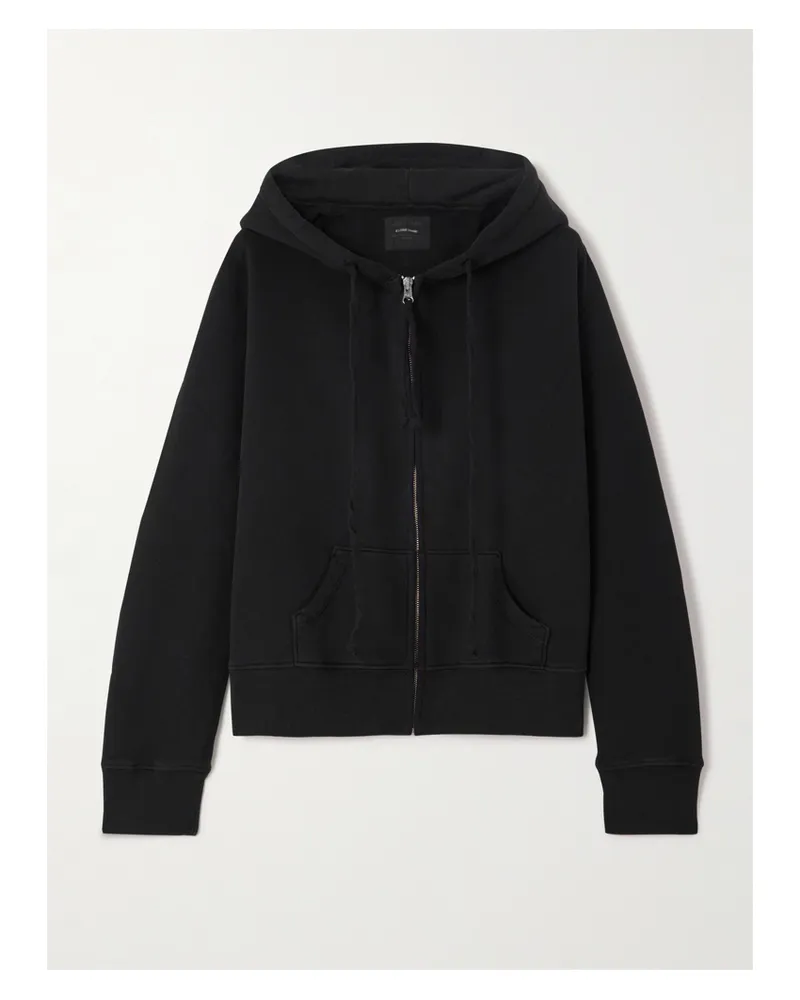 Nili Lotan Callie Cotton-jersey Hoodie - Black Black