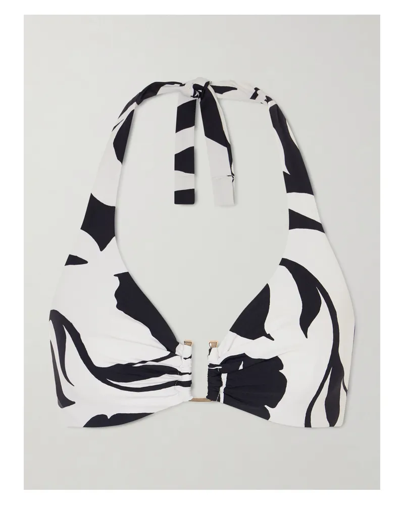 Max Mara Bchavena Printed Bikini Top - White White