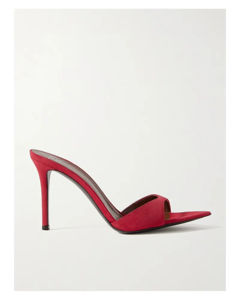 Giuseppe Zanotti Intrigo Mules Aus Veloursleder - Rot Rot