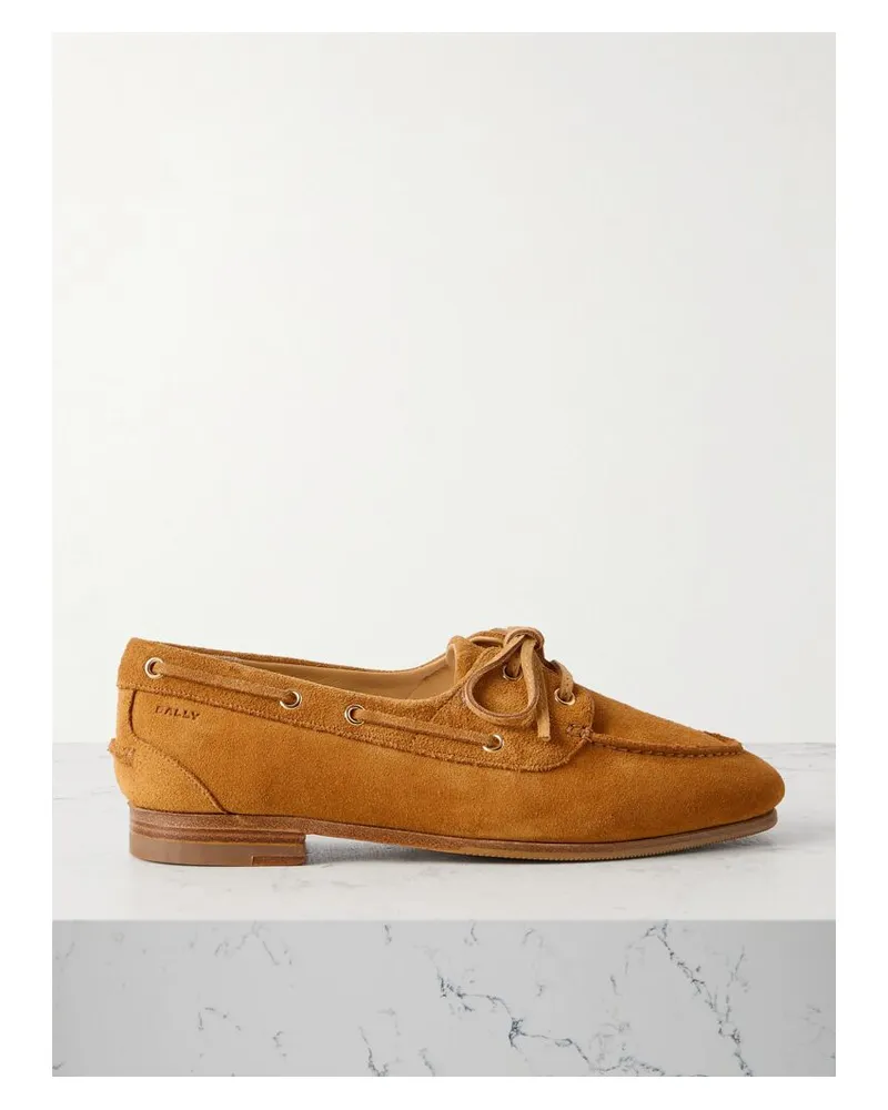 Bally Pathy Bootsschuhe Aus Veloursleder - Braun Braun