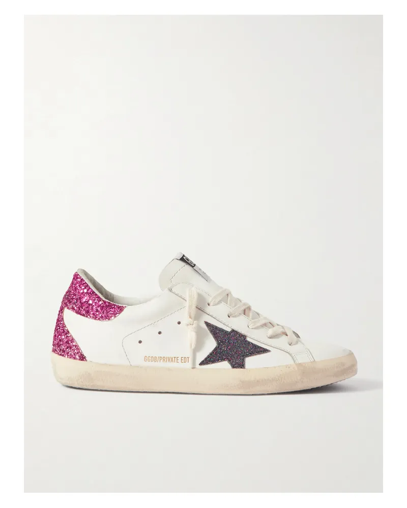 Golden Goose Superstar Sneakers aus Leder Weiß