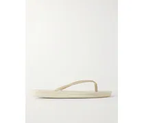 Saionara Zehensandalen Aus Leder - Wollweiß