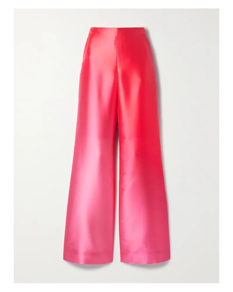 SEMSEM Hose Mit Weitem Bein Aus Duchesse-satin Mit Farbverlauf - Pink Pink