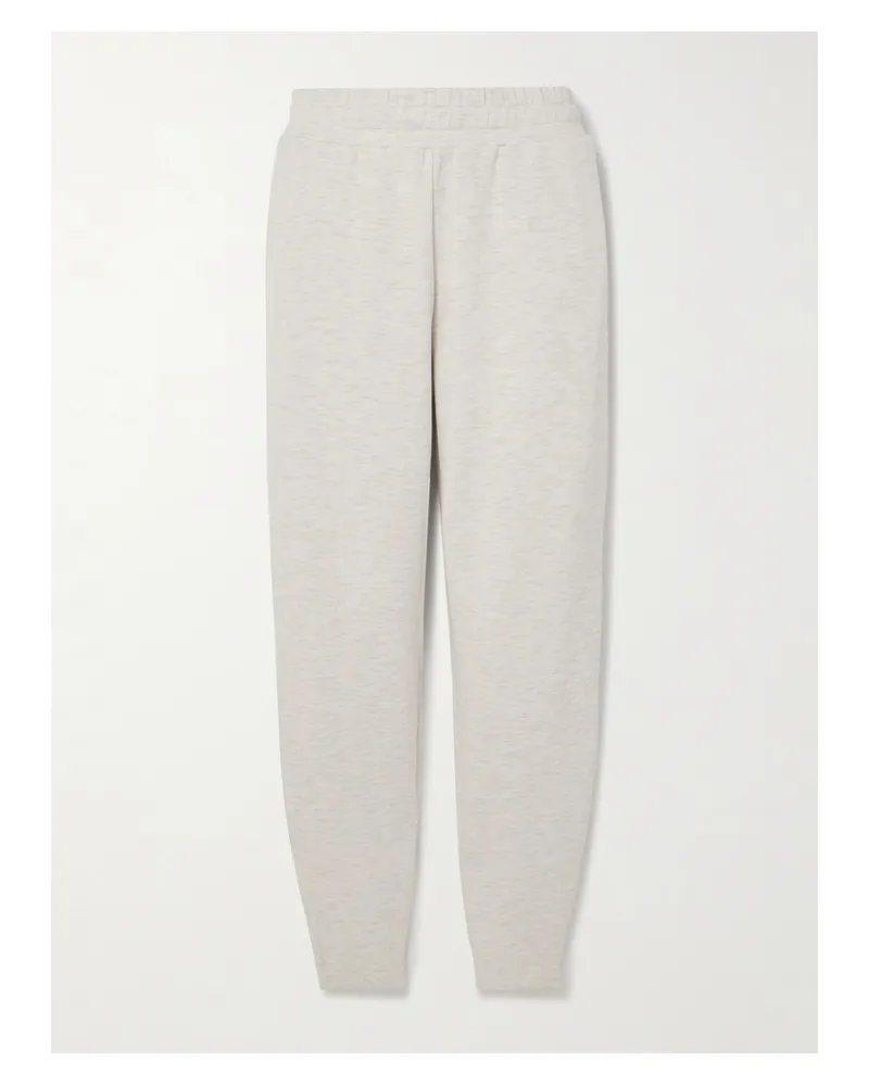 Varley The Slim Zip Hem Jogginghose Aus Doublesoft®-material - Elfenbein Elfenbein