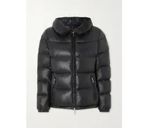 Douro Daunenjacke Aus Gestepptem Shell Mit Applikation Und Kapuze - Schwarz