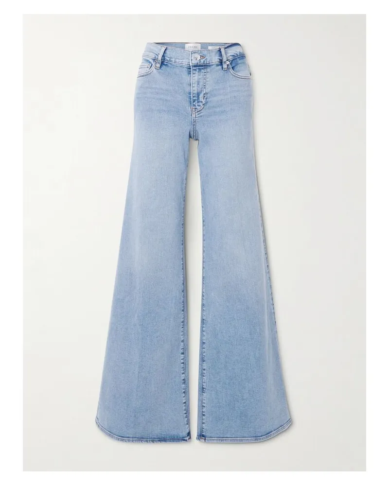 Frame Denim Le Palazzo Halbhohe Schlagjeans - Blau Blau