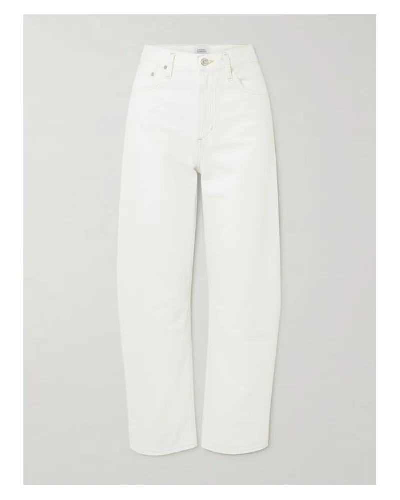 Citizens of humanity Miro Relaxed Hoch Sitzende Barrel-jeans - Weiß Weiß