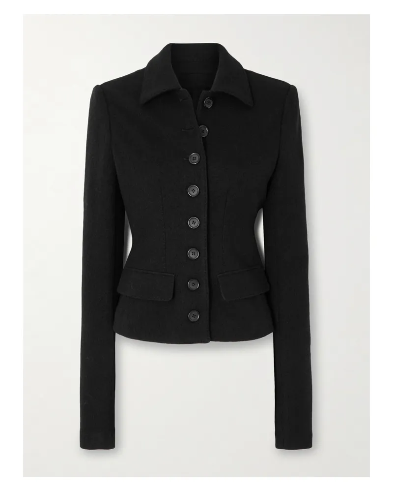Dolce & Gabbana Jacke Aus Wolle - Schwarz Schwarz
