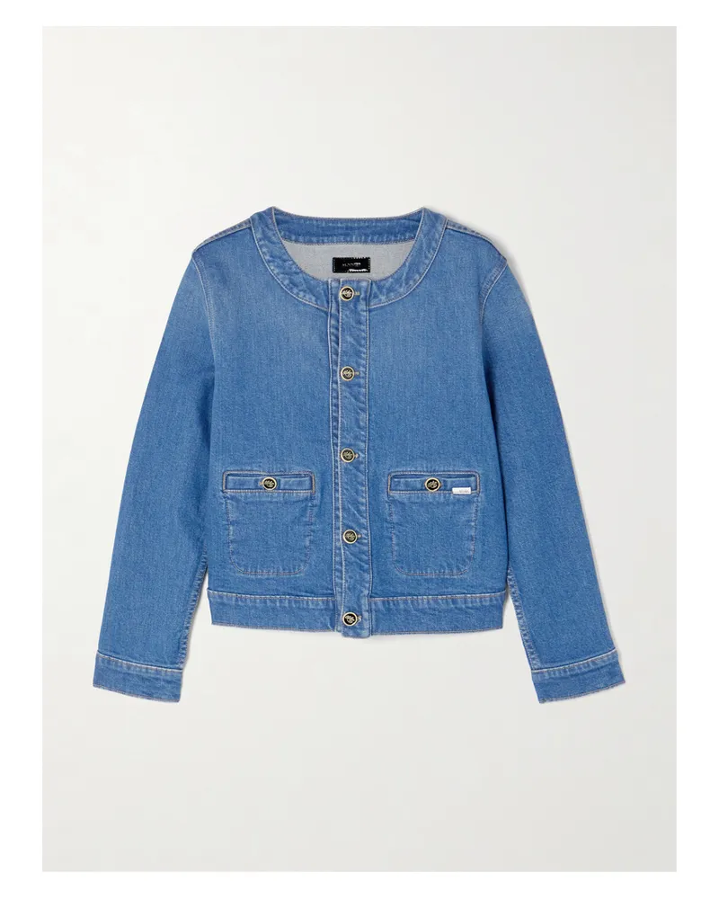 Mother The Stashed Picky Denim Jacket - Blue Blue