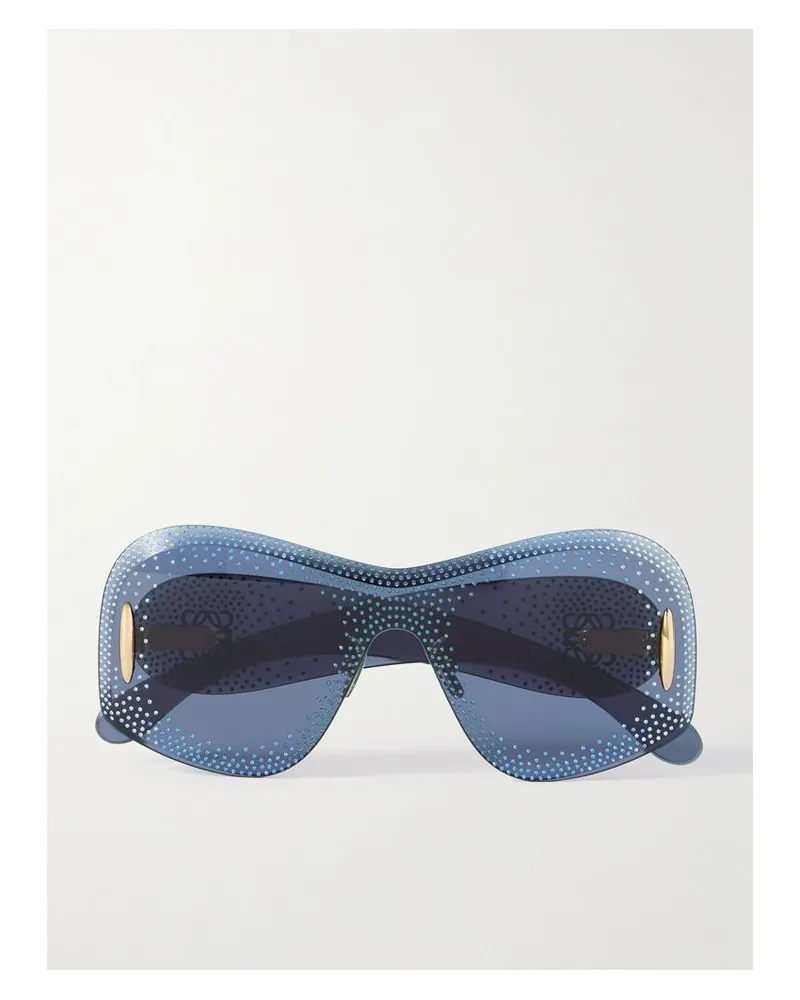 Loewe Starry Night Mask Rahmenlose Sonnenbrille Aus Azetat Mit D-gläsern Und Kristallen - Blau Blau