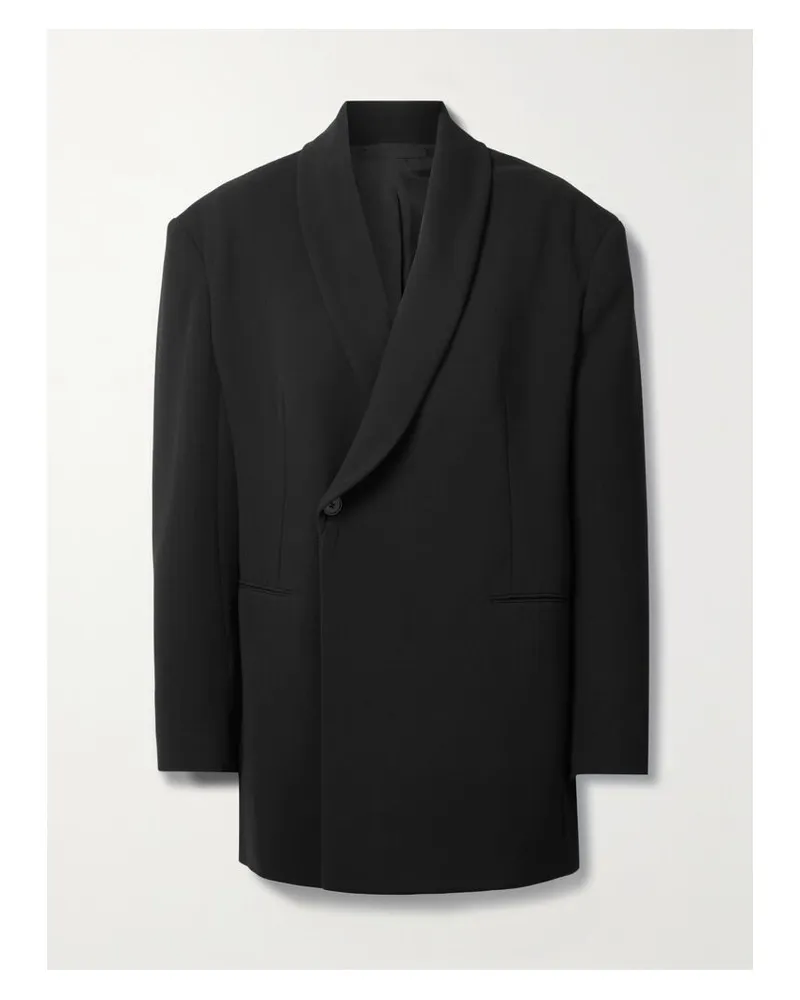 The Row Diomede Blazer Aus Twill Aus Einer Wollmischung - Schwarz Schwarz