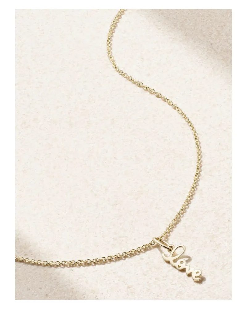 Sydney Evan Tiny Pure Love Kette Aus 14 Karat Gold Gold