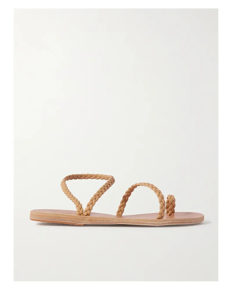 Ancient Greek Sandals Eleftheria Braided Leather Sandals - Neutrals Neutrals