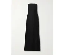 Net Sustain Bormio Trägerloses Maxikleid Aus Webstoff - Schwarz
