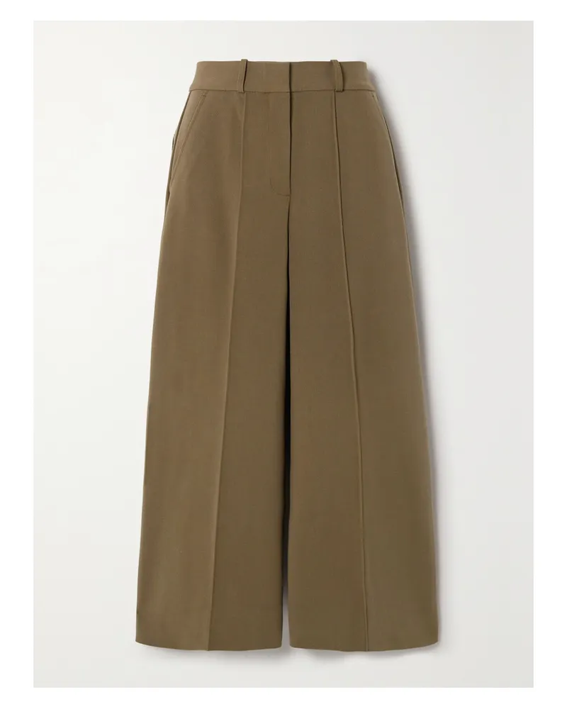 Cult Gaia Caro Verkürzte Hose Mit Weitem Bein Aus Webstoff - Braun Braun