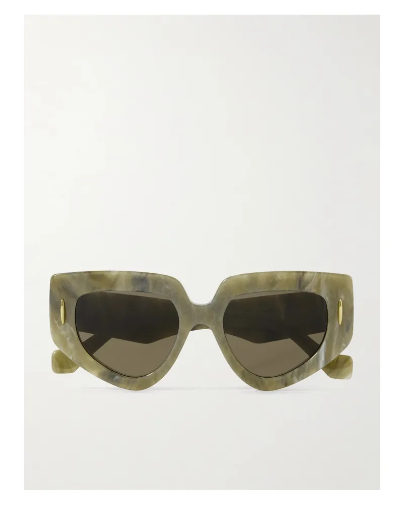 Loewe Cat-eye Acetate Sunglasses - Green Green