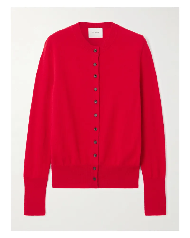 Lisa Yang Nellia Cashmere Cardigan - Red Red