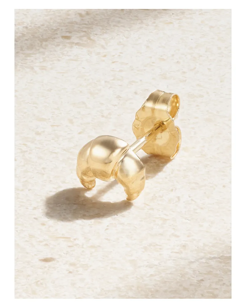 Alison Lou Croissant Einzelner Ohrstecker Aus 14 Karat Gold Gold