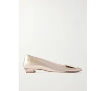 Belle Vivier Ballerinas Aus Lackleder Mit Schnallen - Gold