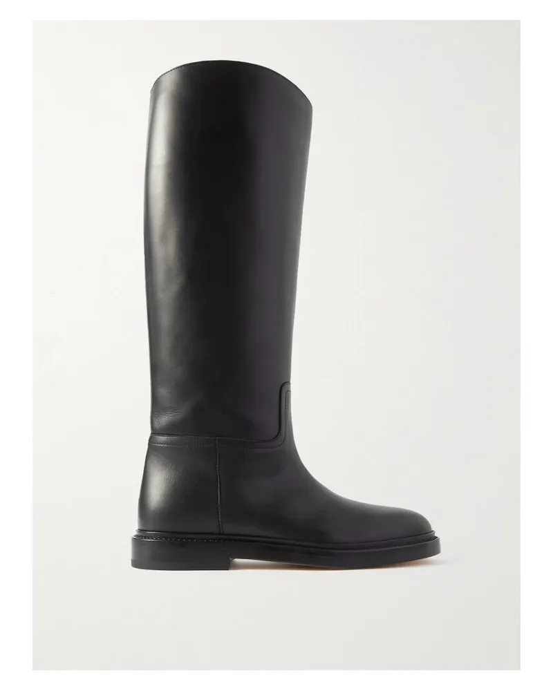 LEGRES 80 Kniehohe Stiefel Aus Leder - Schwarz Schwarz