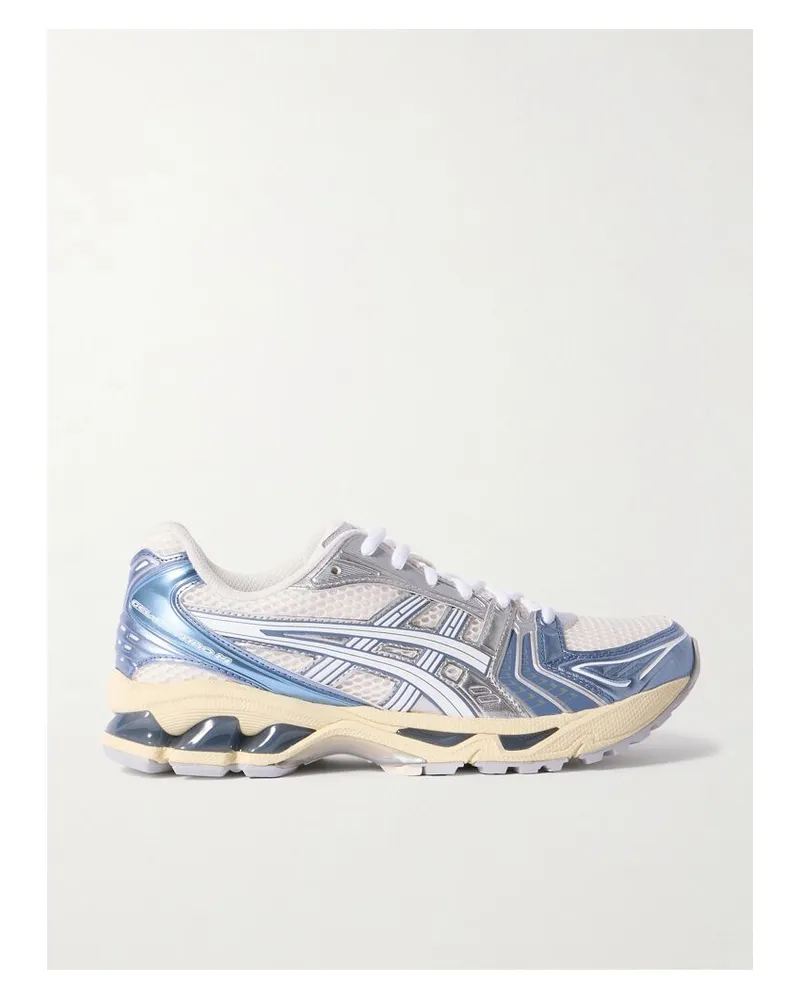 Asics Gel-kayano™ 14 Sneakers Aus Mesh Mit Gummi- Und Kunstlederbesätzen In Metallic-optik - Blau Blau