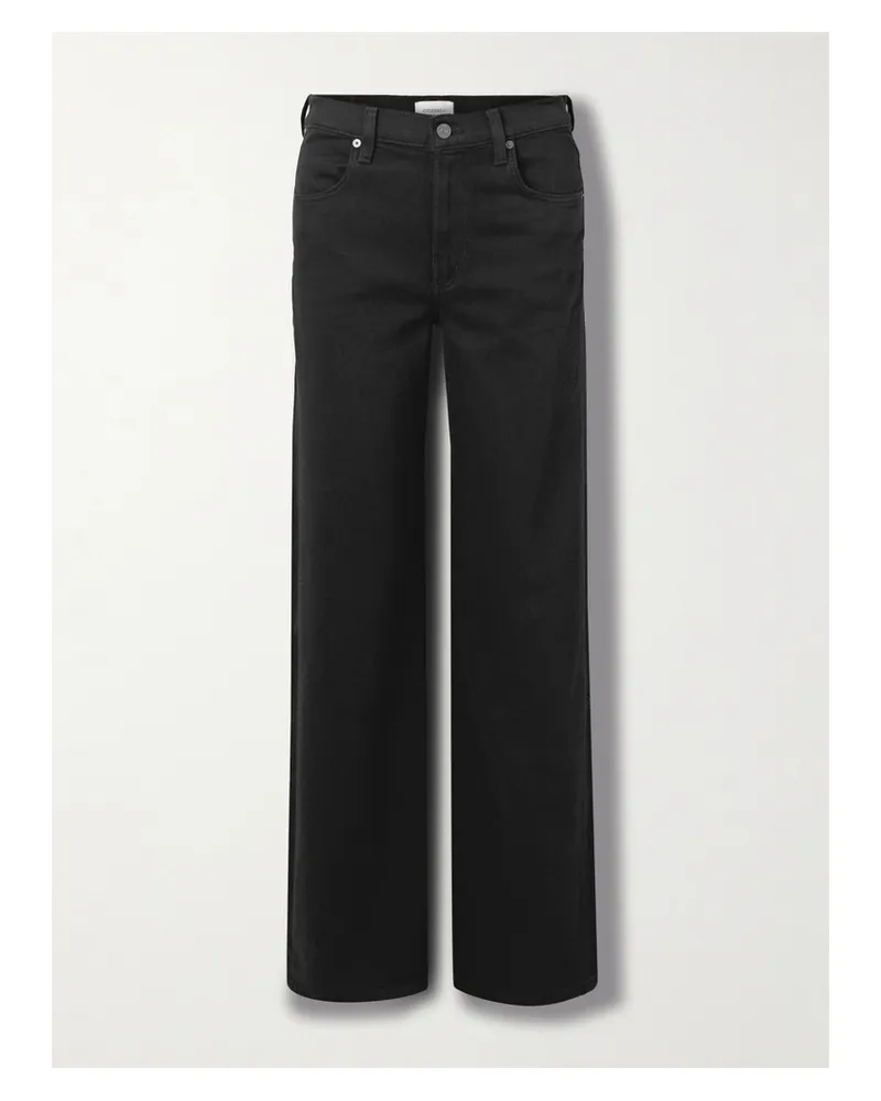 Citizens of humanity Annina High-rise Wide-leg Jeans Black Black