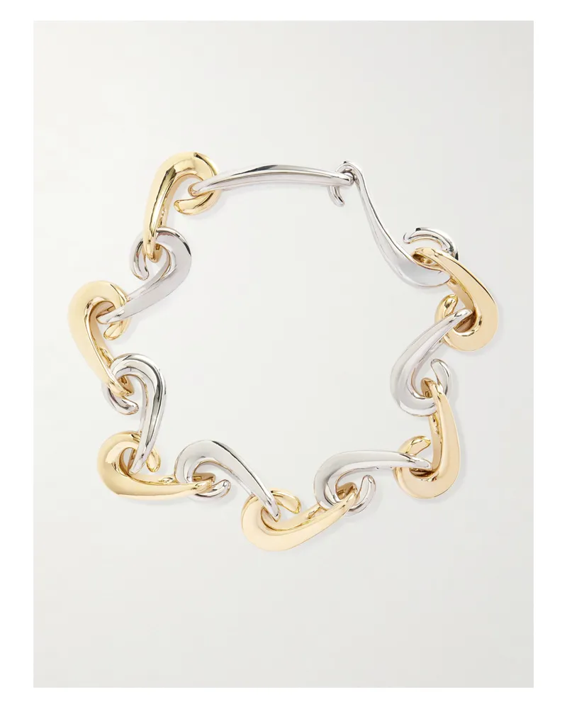 Paco Rabanne Gold- Und Silberfarbene Kette Silber