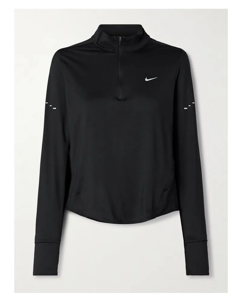 Nike Swift Oberteil Aus Dri-fit-material - Schwarz Schwarz