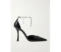 Stevie 100 Pumps Aus Lackleder Mit Kristallen - Schwarz