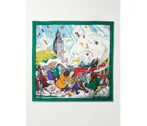 Printed Silk-twill Scarf - Multi