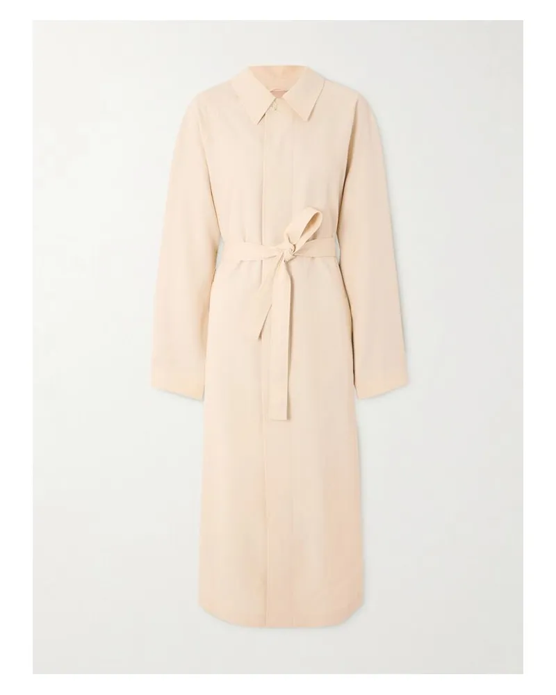 Christophe Lemaire Trenchcoat Aus Einer Wollmischung Mit Bindegürtel - Neutral Neutral