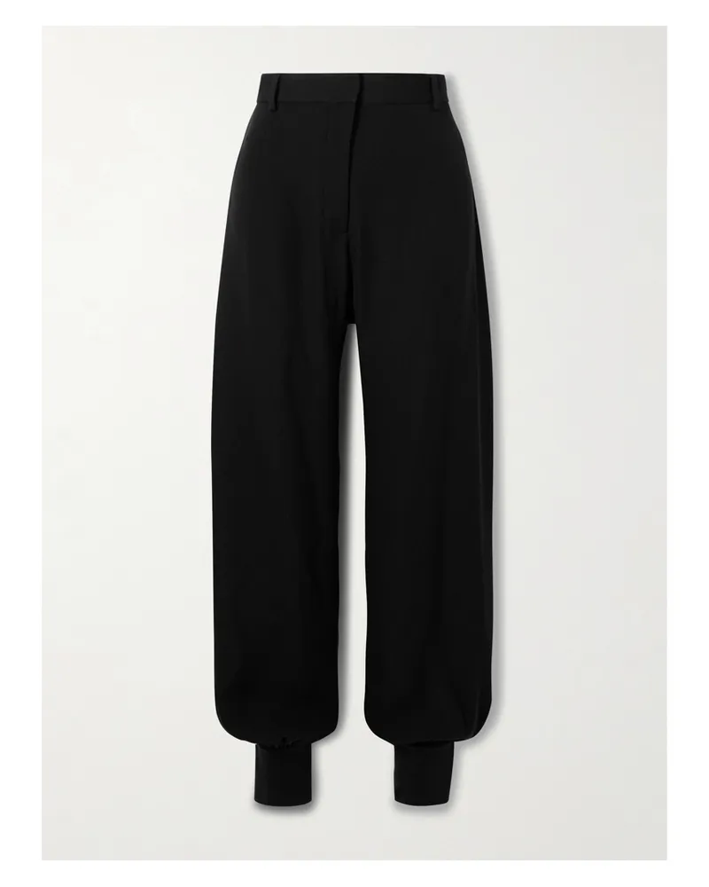 Loro Piana Audley Hose Mit Schmal Zulaufendem Bein Aus Seiden-cady - Schwarz Schwarz