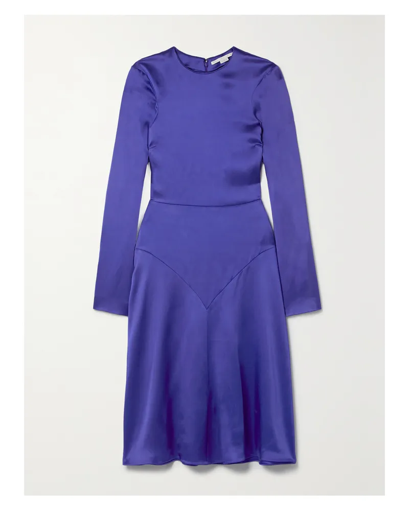 Stella McCartney Kleid Aus Satin - Lila Lila