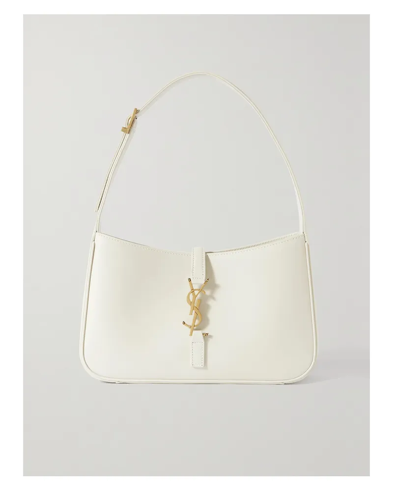 Saint Laurent Le 5 À 7 Leather Shoulder Bag - Cream Cream