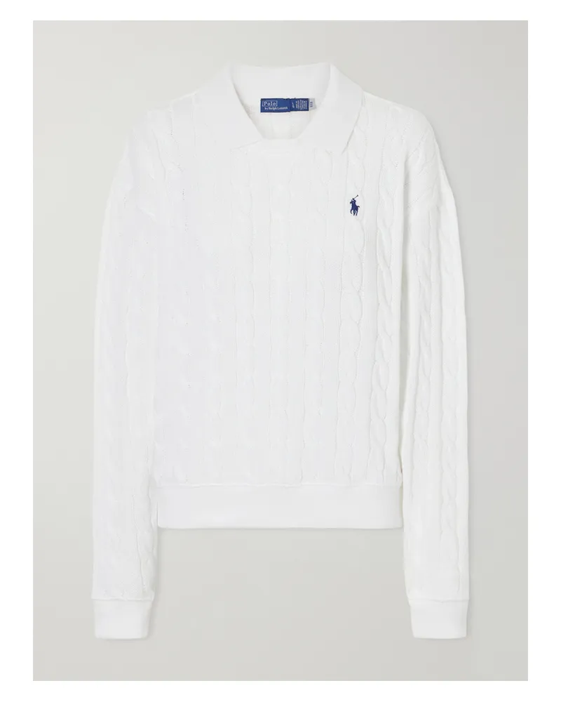 Ralph Lauren Cotton Cable-knit Sweater - White White