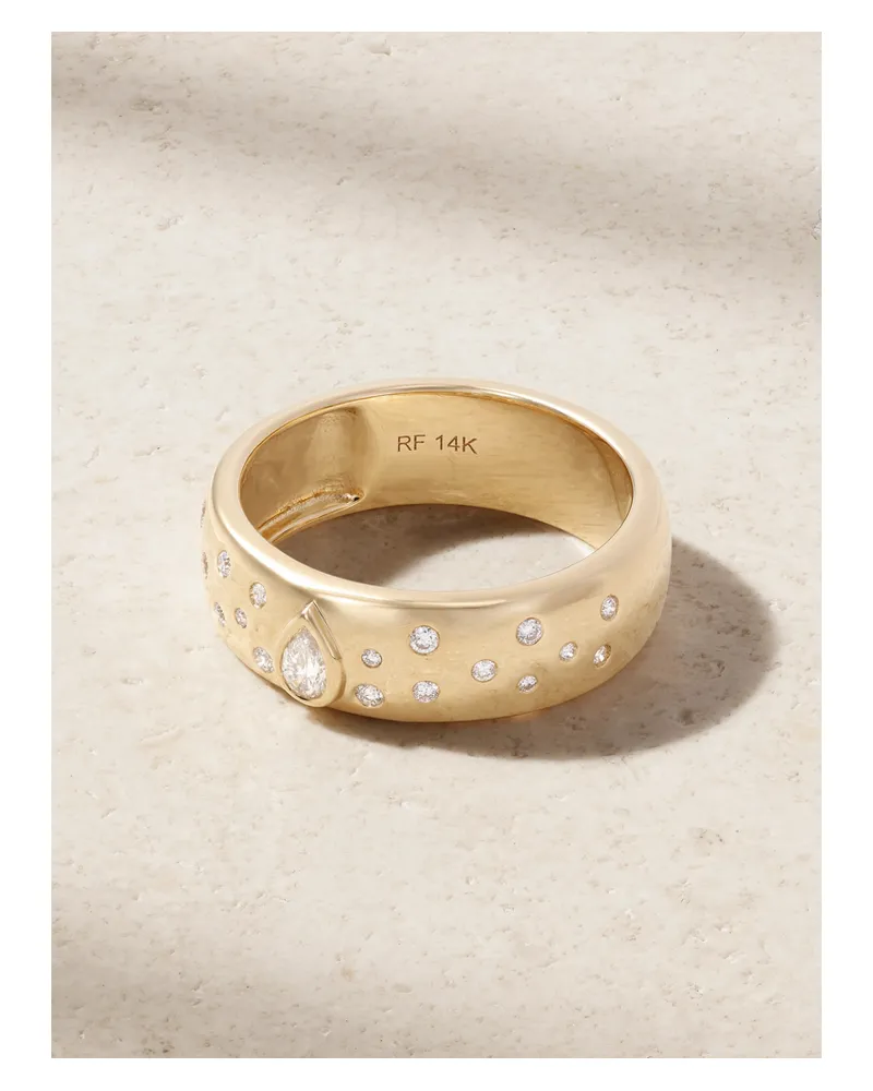 Roxanne First Cigar Constellation Ring Aus 14-karätigem Gold Mit Diamanten Gold