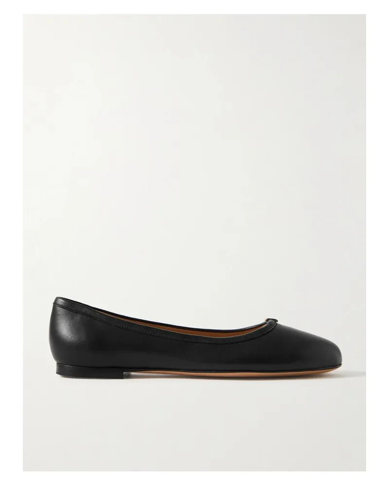 Chloé Net Sustain Marcie Ballerinas Aus Leder Mit Verzierung - Schwarz Schwarz