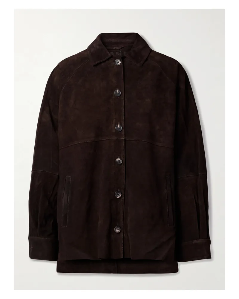 STAUD Josette Jacke Aus Veloursleder - Braun Braun