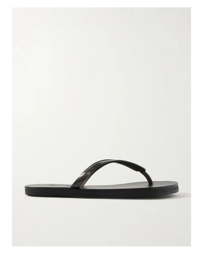 Ancient Greek Sandals Saionara Jelly Pvc Flip Flops - Black Black