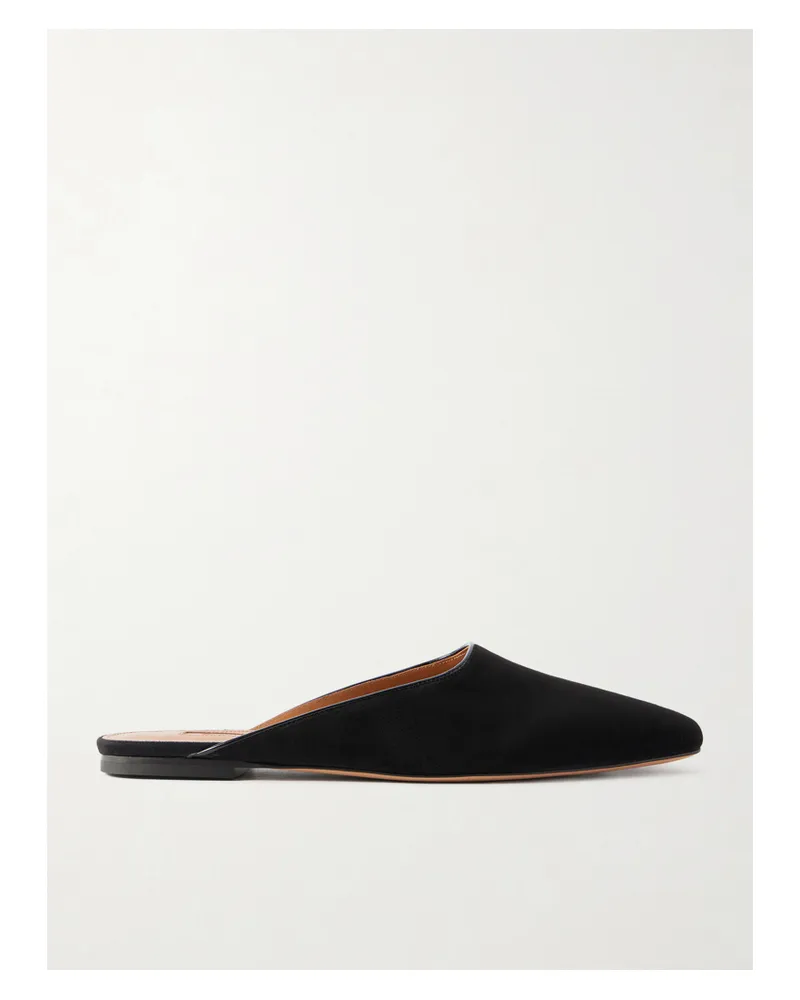 Emme Parsons Suede Mules - Black Black
