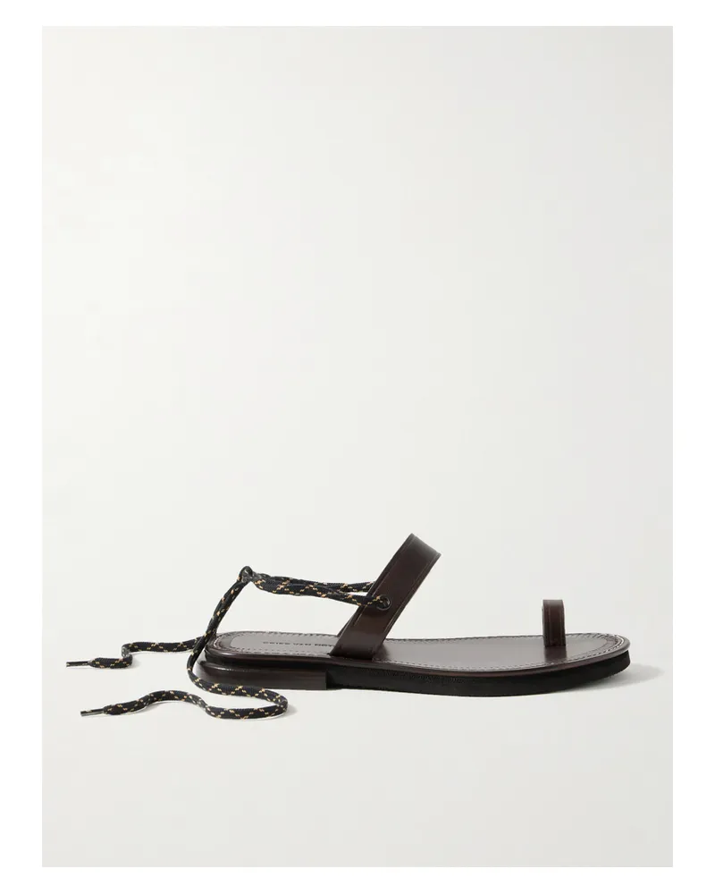 Dries van Noten Sandalen Aus Leder - Braun Braun