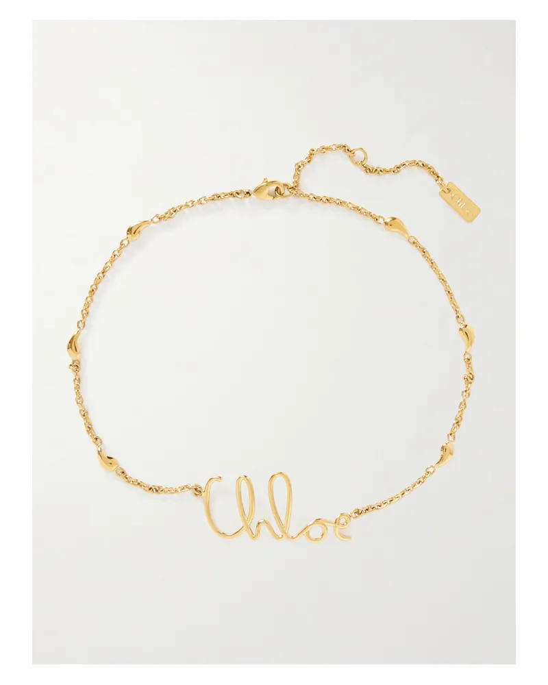 Chloé Goldfarbene Kette Gold