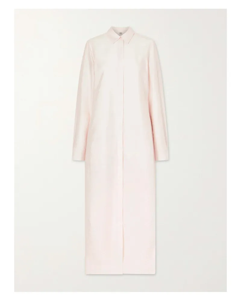 Totême Parachute Silk-blend Maxi Dress - Pink Pink