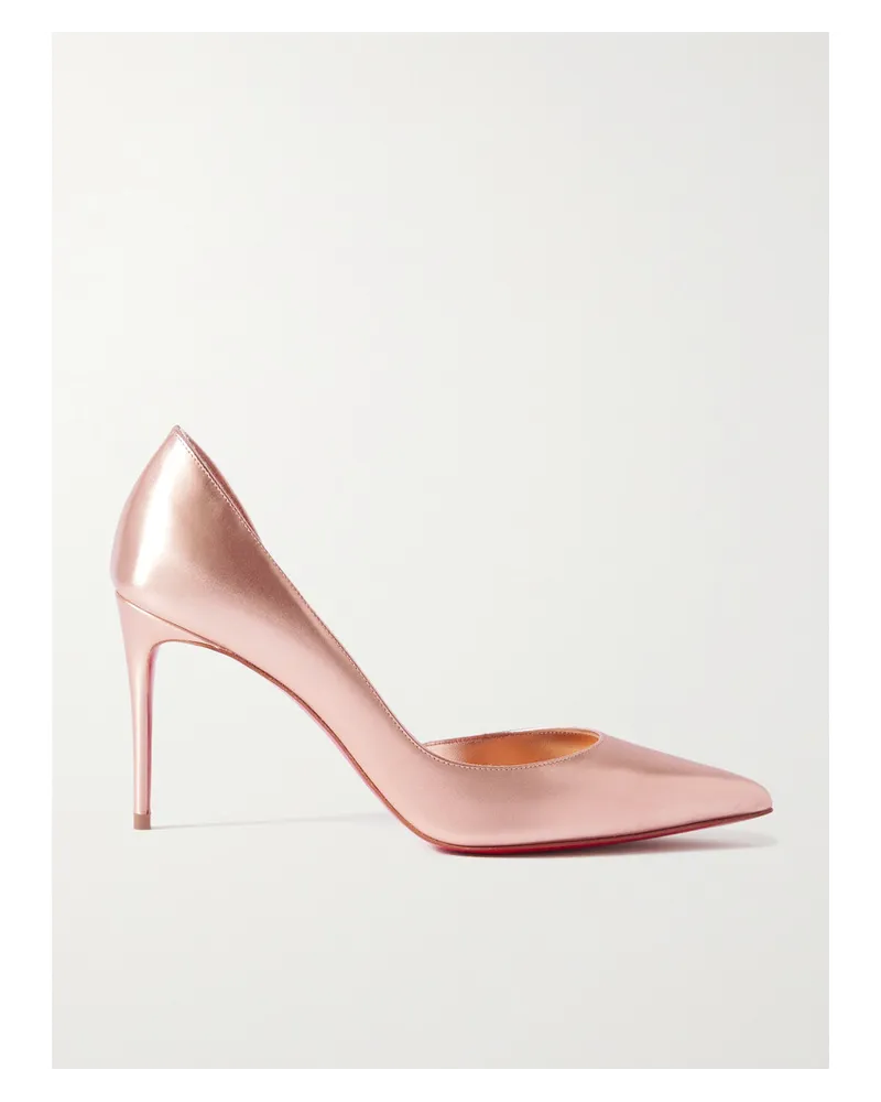 Christian Louboutin Iriza 85 Pumps aus Metallic-leder Pink