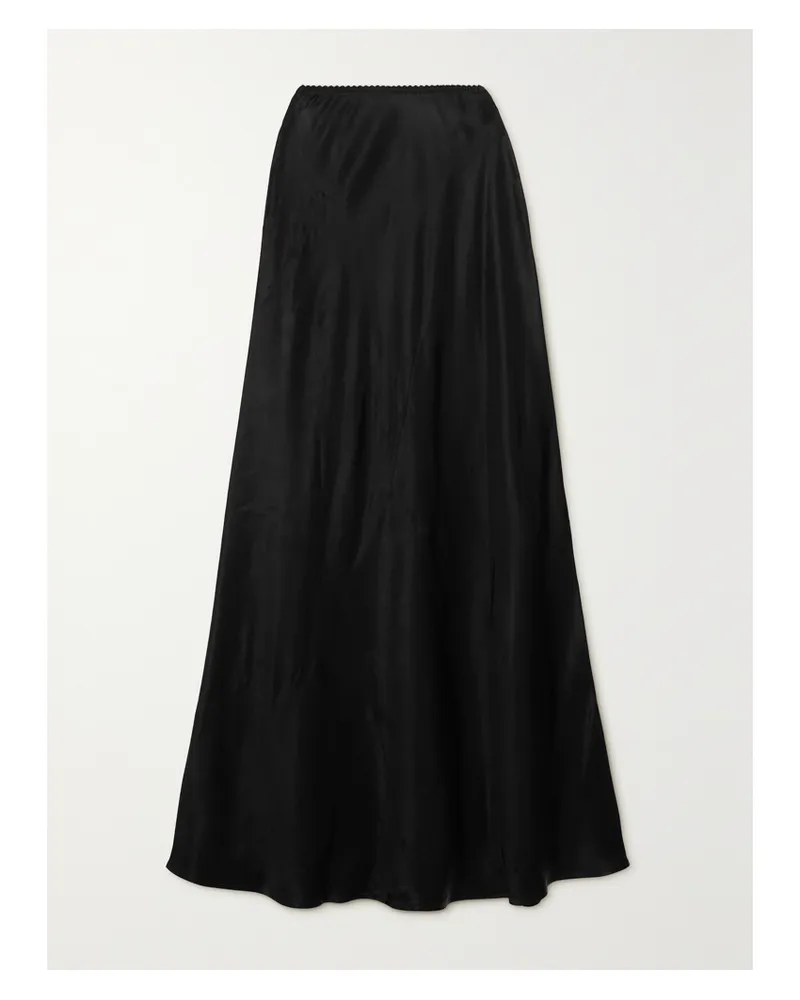 SLEEPER Net Sustain 90s Maxirock Aus Lenzing™-ecovero™-satin - Schwarz Schwarz